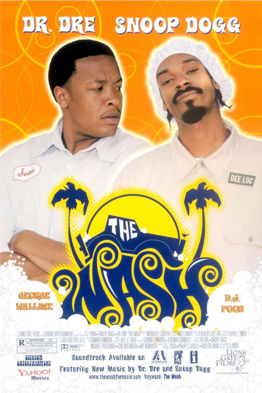 The Wash (2001) theatrical movie poster featuring Dr. Dre and Snoop Dogg
